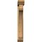 Ekena Millwork Legacy Slat Rough Sawn Bracket w/ Offset Brace, Western Red Cedar, 6"W x 30"D x 42"H BKT0604X30X42LEC06RWR - alternate 2